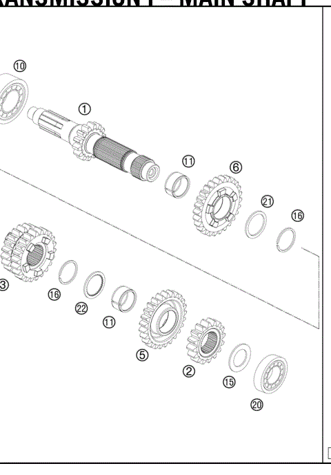 TRANSMISSION I – MAINSHAFT 