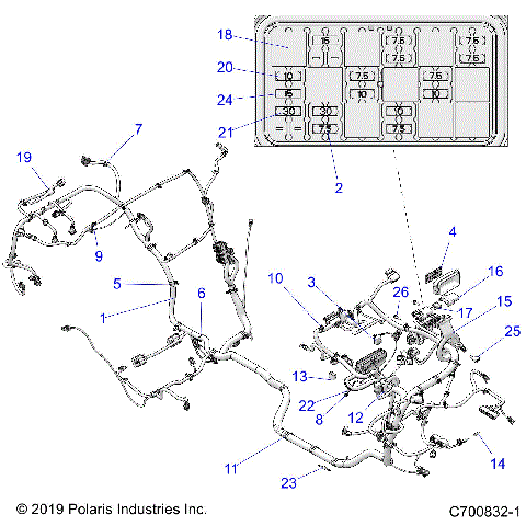 ELECTRICAL, WIRE HARNESS - Z20PAL92AG/AP/LG (C700832-1)