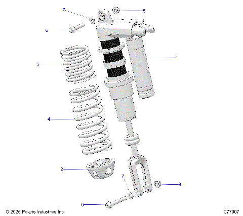SUSPENSION, FRONT SHOCK - Z25RRL2KAL (C77007)