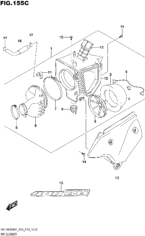 AIR CLEANER (DR-Z400SM)