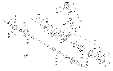 PISTON AND CRANKSHAFT ASSEMBLY [302856]