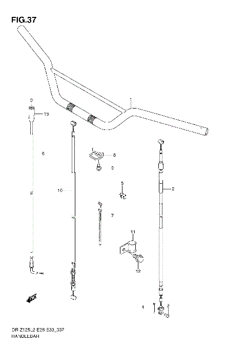 HANDLEBAR (DR-Z125 E28)