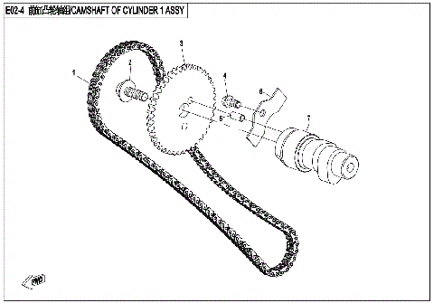 CAMSHAFT OF CYLINDER 1 ASSY