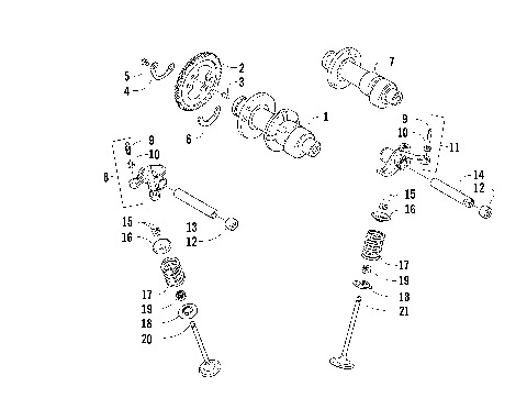 CAMSHAFT/VALVE ASSEMBLY [88701]