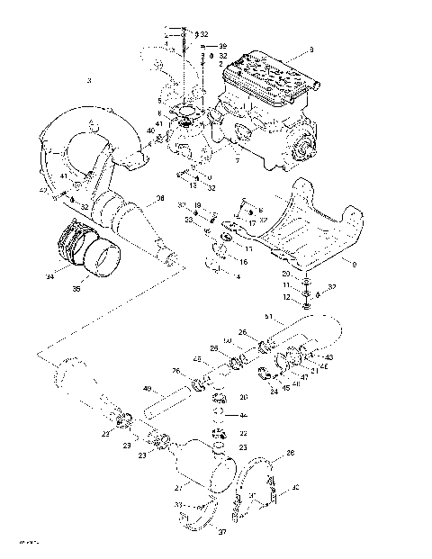 01- Engine Support And Muffler