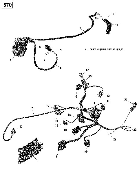 10- Engine Harness and Electronic Module - 570 EFI (Renegade)