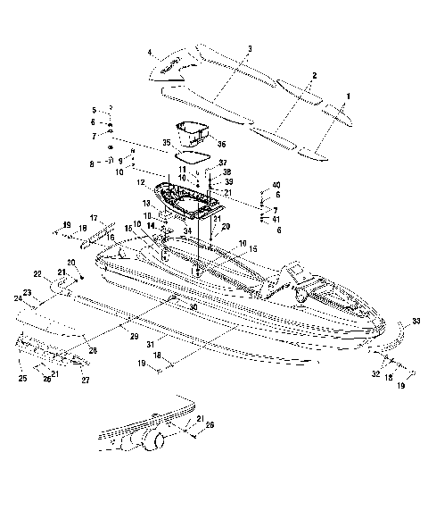 HULL and BODY - W025099D/W025099I (4971417141A05)