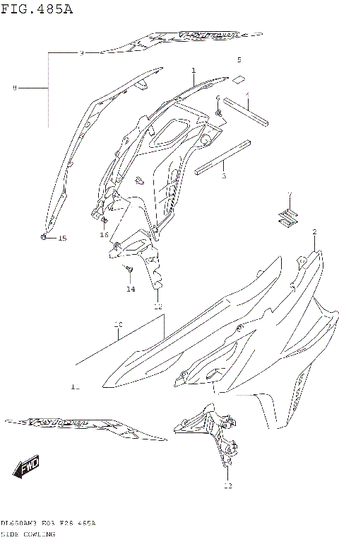 SIDE COWLING (DL650AM3E03)