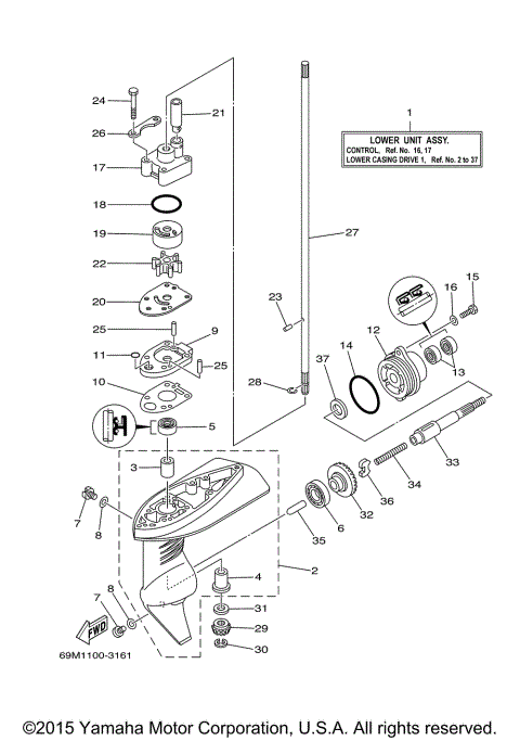 LOWER CASING DRIVE 1
