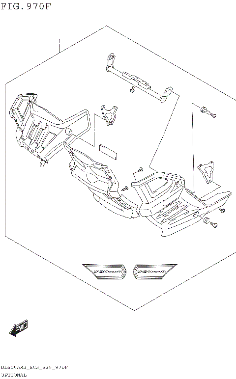 OPTIONAL (DL650AM2 E03:UNDER COWLING SET)