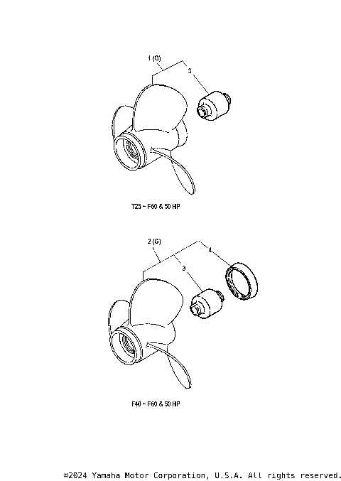 PROPELLERS T25 THROUGH F60