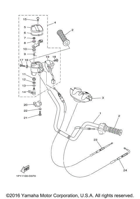 STEERING HANDLE CABLE