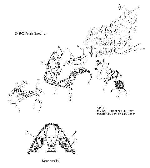 BODY, FRONT BUMPER, NOSEPAN and TIE ROD BOOT (SPECIAL 08 BUILD) - S08PG8ES (49SNOWBUMPER08800RMK)