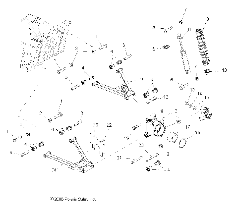 SUSPENSION, REAR - R09RB50AF (49RGRSUSPRR097004X4)