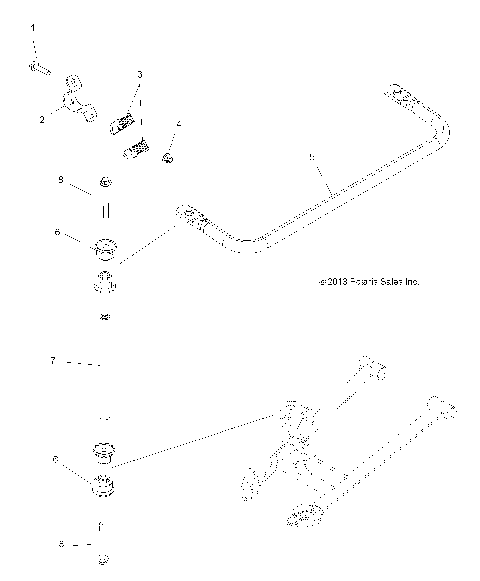 SUSPENSION, STABILIZER BAR - A14TN5EAA/EAD (49ATVSTABILIZER14SP550)
