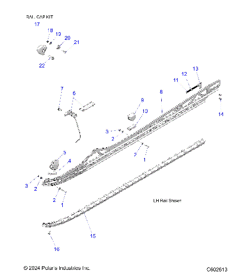 SUSPENSION, RAIL BEAM MOUNTING, LH/RH - S24TGG8RS (C602613)