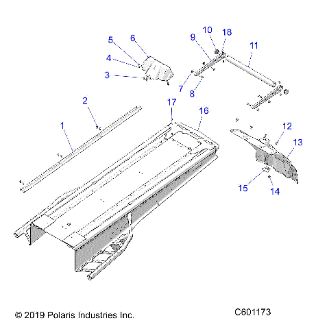 BODY, BUMPER, REAR, SNOWFLAP and TAILLIGHT COVER - S21EHK8RC ALL OPTIONS (C601173)