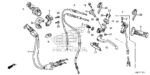 HANDLE LEVER@SWITCH@CABLE