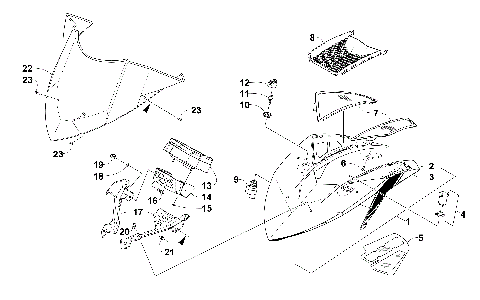 WINDSHIELD AND INSTRUMENTS ASSEMBLIES [101517]