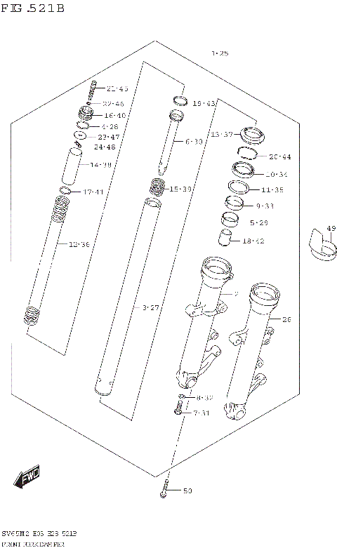 FRONT FORK DAMPER (SV650XA)