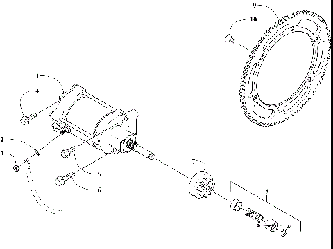STARTER MOTOR ASSEMBLY [103200]