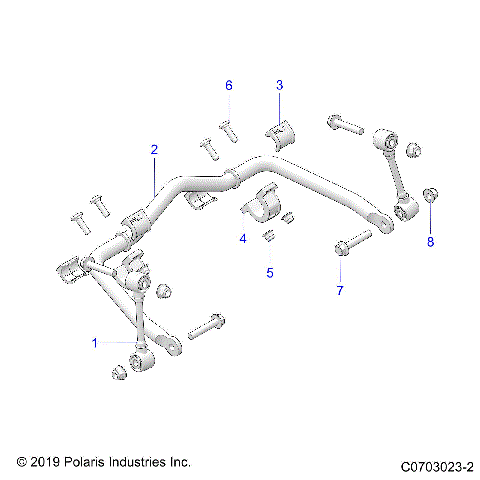 SUSPENSION, FRONT STABILIZER BAR - Z21R4D92AM/BM/AC/BC (C0703023-2)