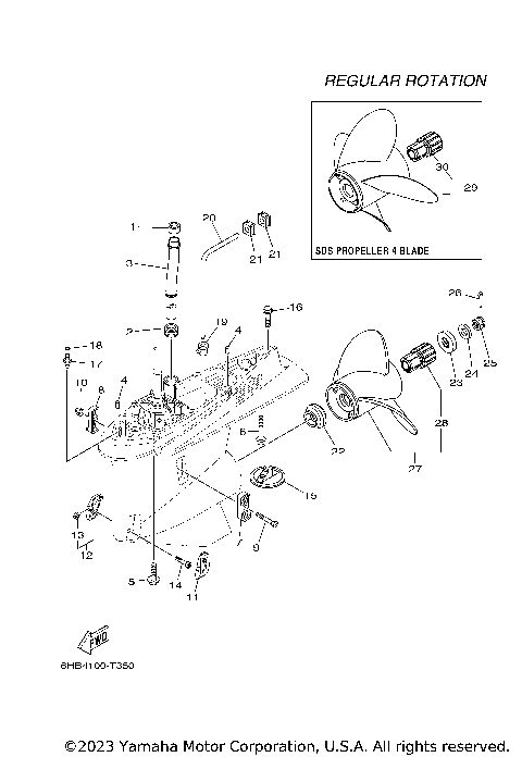 LOWER CASING & DRIVE 2