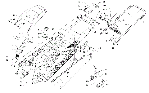 TUNNEL, REAR BUMPER, AND SNOWFLAP ASSEMBLY [104381]