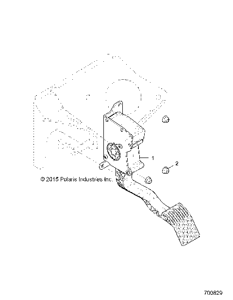 ENGINE, THROTTLE PEDAL - R18RGE99BM/BB/B7/KBS/UB9/UBG (700829)