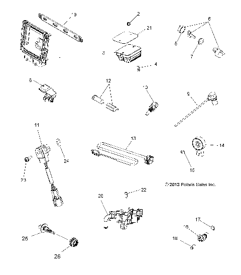 ELECTRICAL, SWITCHES, SENSORS, ECU and CONTROL MODULES - A15SVE95FW (49ATVSWITCHES14SCRAM)