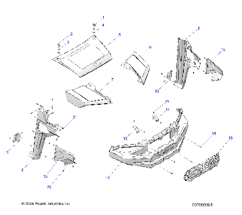 BODY, HOOD, and FRONT FENDERS - R23MAA5AJ1 (C0706809-3)