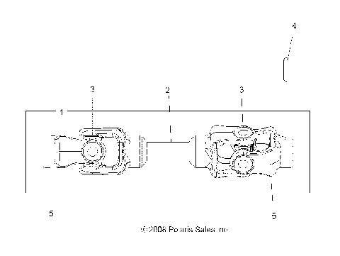 DRIVE TRAIN, REAR PROP SHAFT - A15S6A76FA (49ATVSHAFTPROPRR096X6)