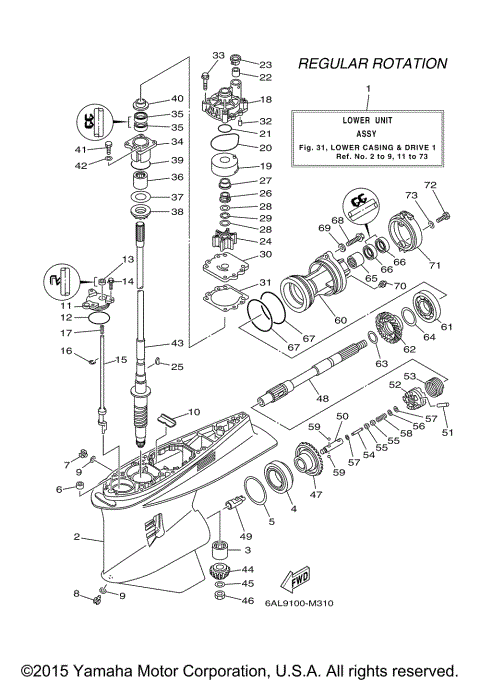 LOWER CASING DRIVE 1