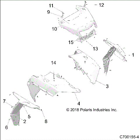 BODY, HOOD AND FRONT BODY WORK - Z18VEL92BK/BR/LK (C700155-4)