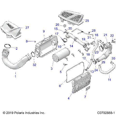 ENGINE, AIR INTAKE SYSTEM - Z22RAE92AD/AJ (C0702888-1)
