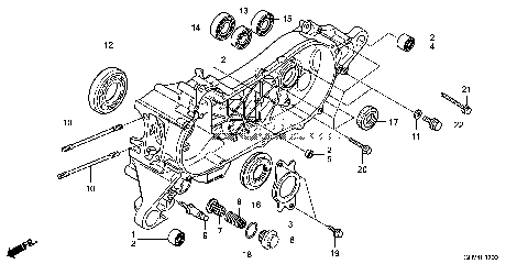 LEFT CRANKCASE