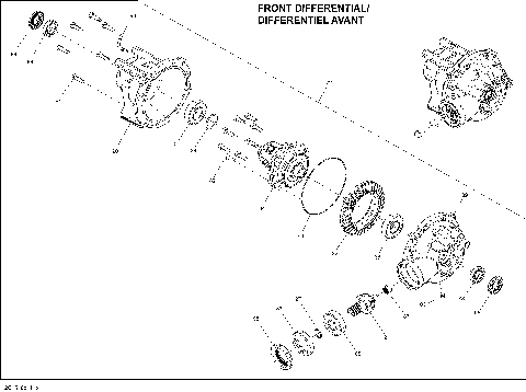 07- Drive System, Front Differential_12C1510b