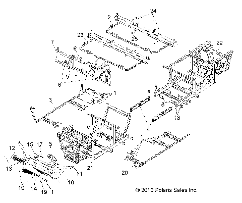 CHASSIS, FRAME and FRONT BUMPER - R10WH76AG/AH/AR/AV/WY76AW/AZ (49RGRCHASSIS10CREW)