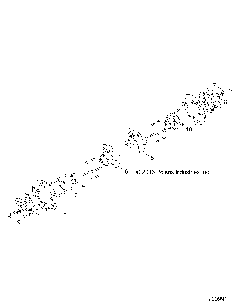 SUSPENSION, REAR CARRIER AND HUB - Z17VDS92CM (700991)