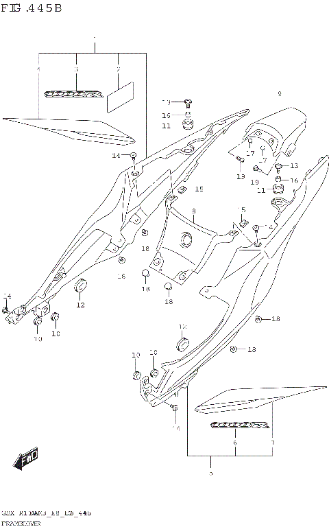 FRAME COVER (GSX-R1000RA)