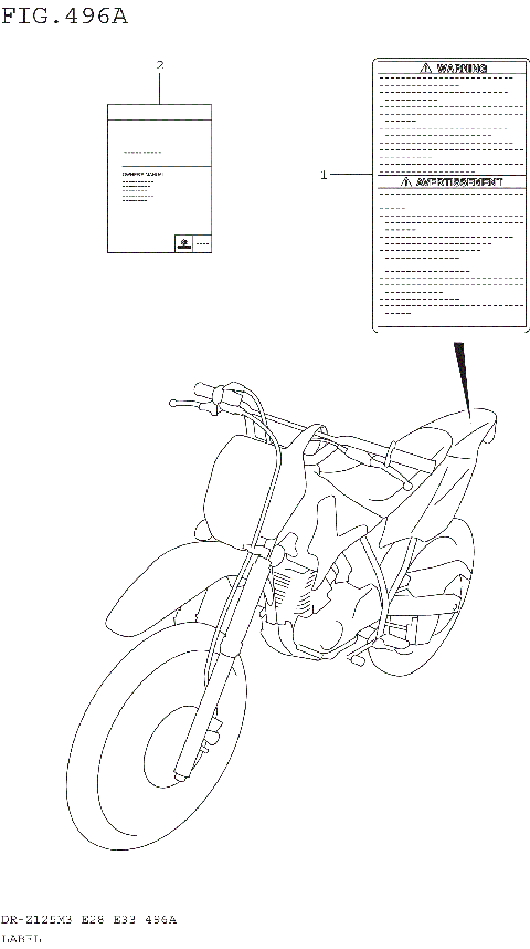 LABEL (DR-Z125M3E28)