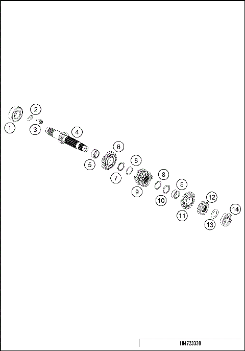 TRANSMISSION I - MAIN SHAFT