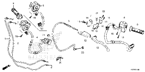 HANDLE LEVER@SWITCH@CABLE