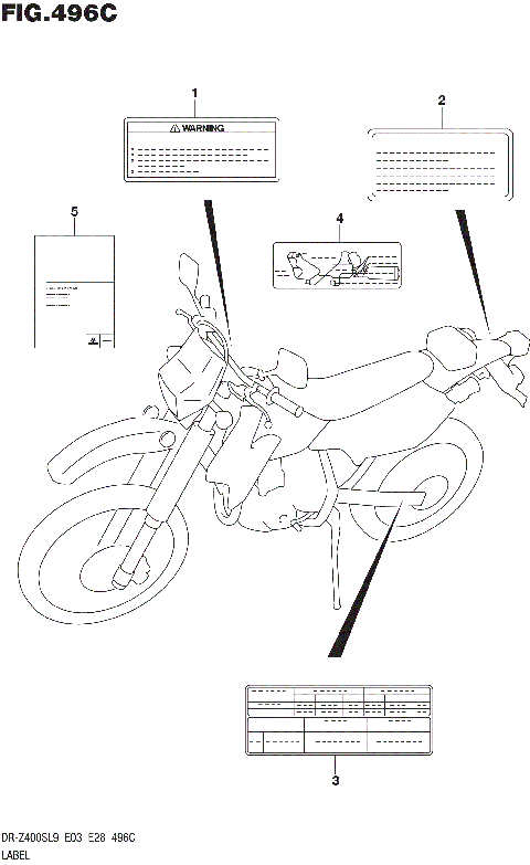 LABEL (DR-Z400SL9 E33)