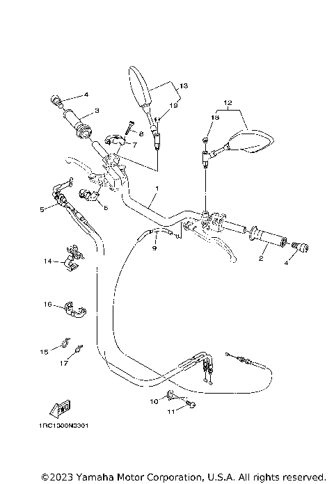 STEERING HANDLE CABLE