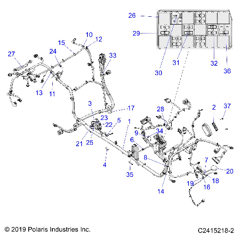 ELECTRICAL, WIRE HARNESS, CHASSIS - Z20RAD92LC (C2415218-2)