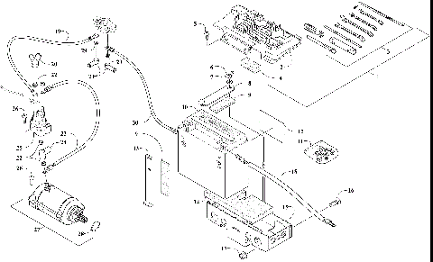 BATTERY AND STARTER ASSEMBLY [303231]