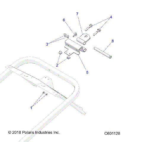 CHASSIS, HITCH ASM. - S23CFF5TSL (C601128)