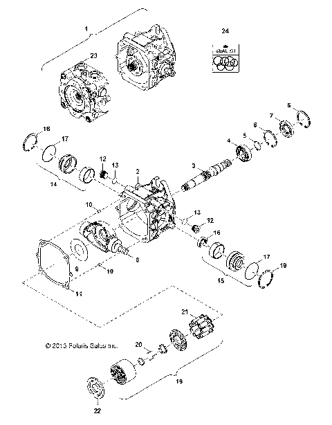 HYDRAULICS, PUMP, MAIN HOUSING - R16B1PD1AA/2P (49BRUTUSPUMPHYDMN13)