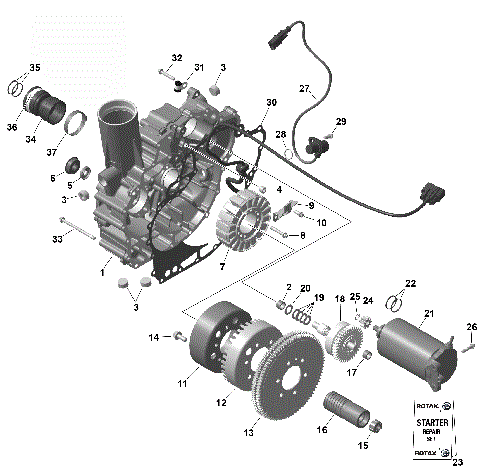 01- ROTAX - Magneto and Electric Starter